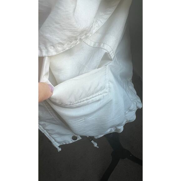 London Fog Ltd White Fur Lined Detachable Hood and Lining Winter Puffer Jacket M - Picture 5 of 11